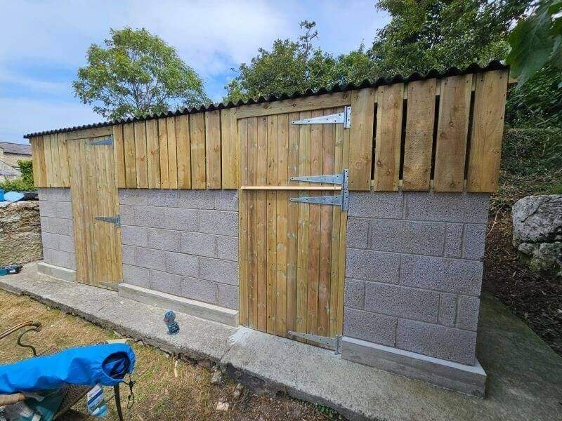 Side view of bespoke barn project by DM Design & Build LTD in Anglesey and Gwynedd