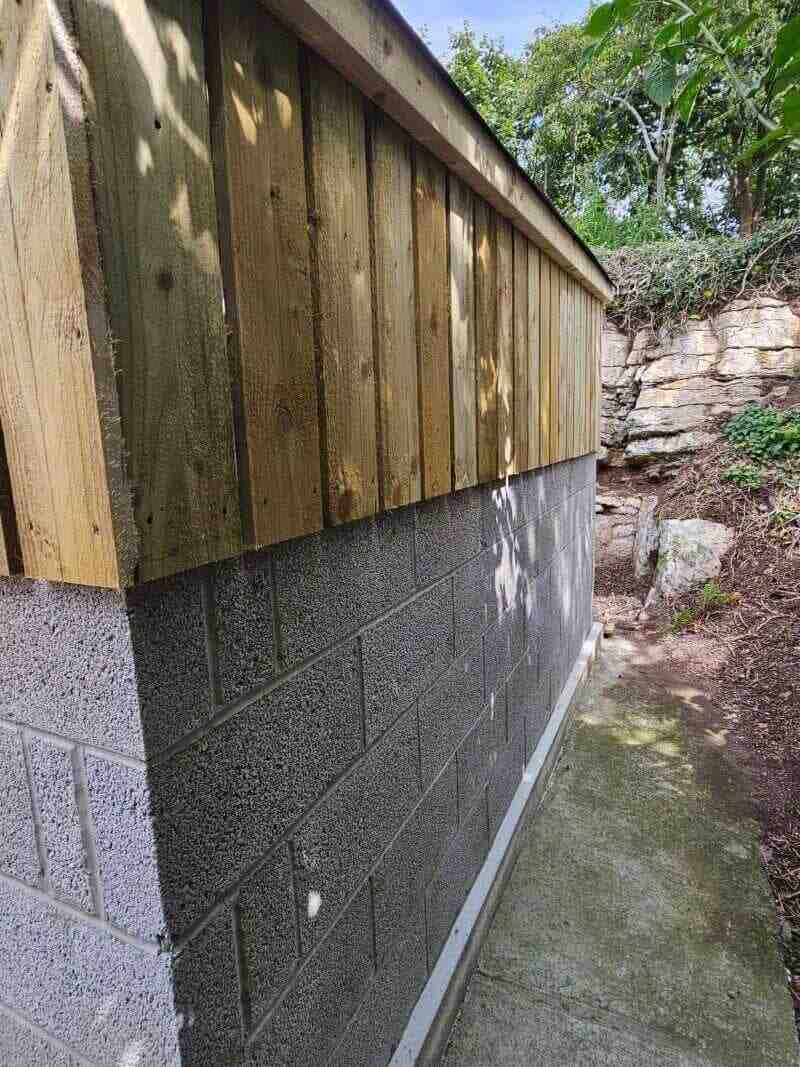 Side path view of bespoke barn project by DM Design & Build LTD in Anglesey and Gwynedd