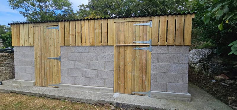 Rear view of bespoke barn project by DM Design & Build LTD in Anglesey and Gwynedd