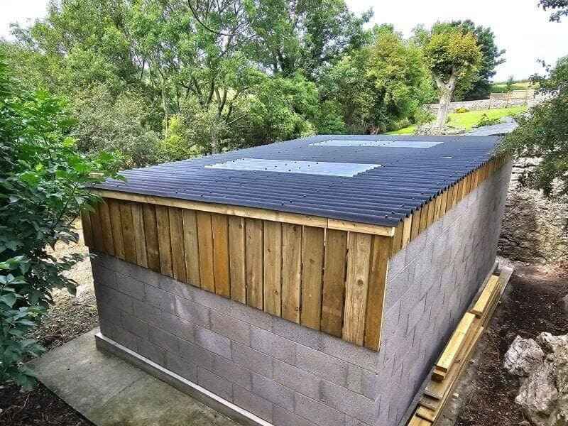 Roof view of bespoke barn project by DM Design & Build LTD in Anglesey and Gwynedd